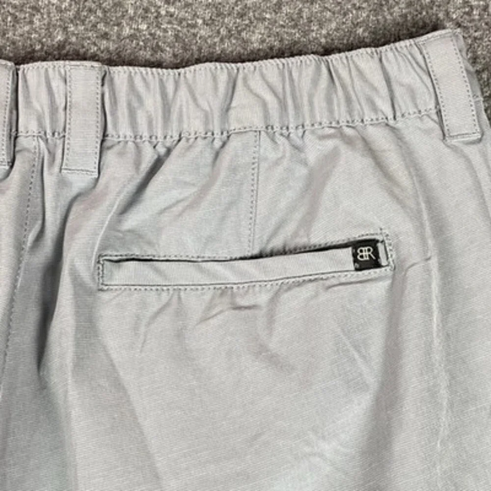 Banana Republic Mens Golf Shorts 38 Comfort Flat Front Gray 9 Inseam Performance